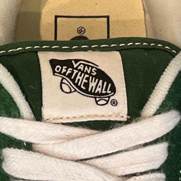 Mens Size 7 Vans Knu-Skool Green & White - Used Condition Excellent - Picture 4 of 15